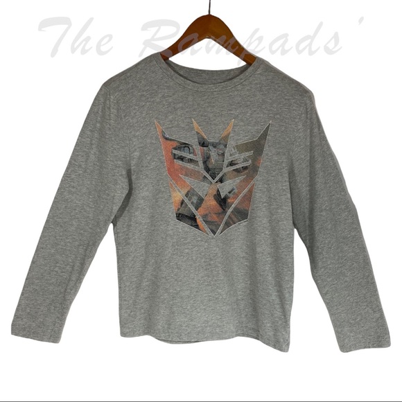Gap Kids Gray Transformers Long-sleeve Shirt Size XXL (14-16) - Picture 1 of 6